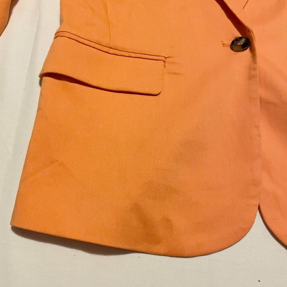 Steve Madden Kaira Blazer Womens XS Orange Suit Jacket - Picture 6 of 16